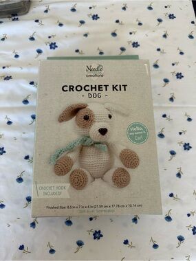 Needle Creations Crochet Kit - Dog (Beige & Cream)